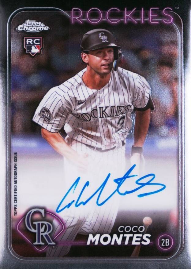 2024 Topps Chrome Rookie Autographs Coco Montes #RACMO Baseball Card