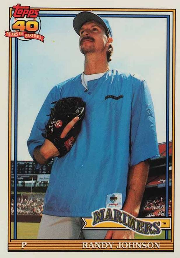 1991 Topps Tiffany Randy Johnson #225 Baseball Card