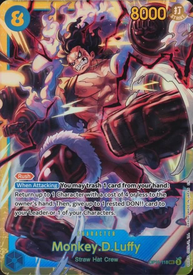 2025 One Piece OP11-A Fist of Divine Speed Monkey D. Luffy #118