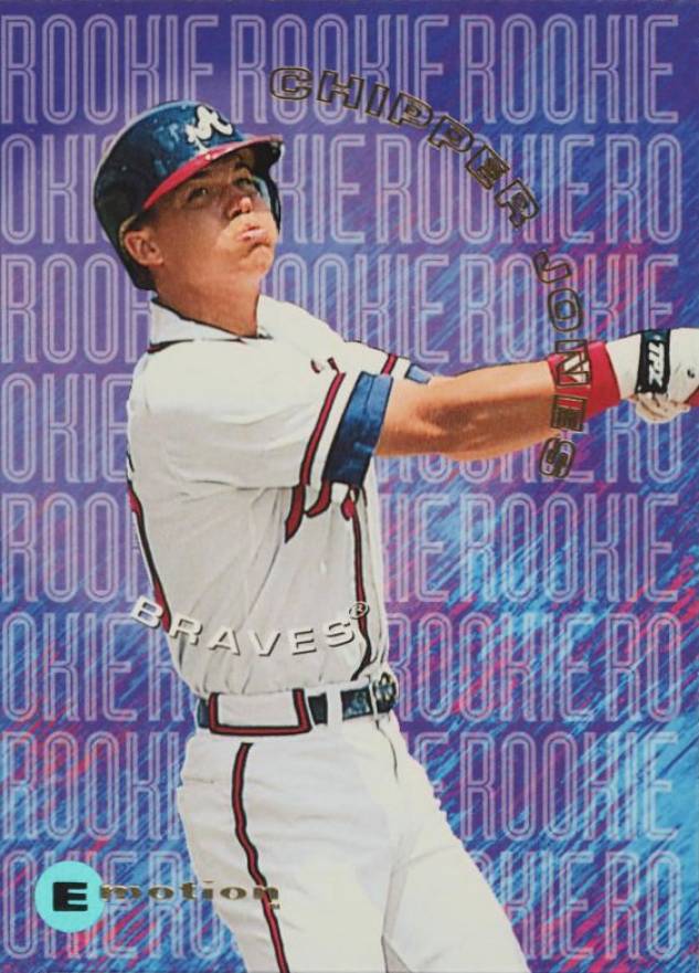 1995 Emotion Rookies Chipper Jones #8 Baseball Card