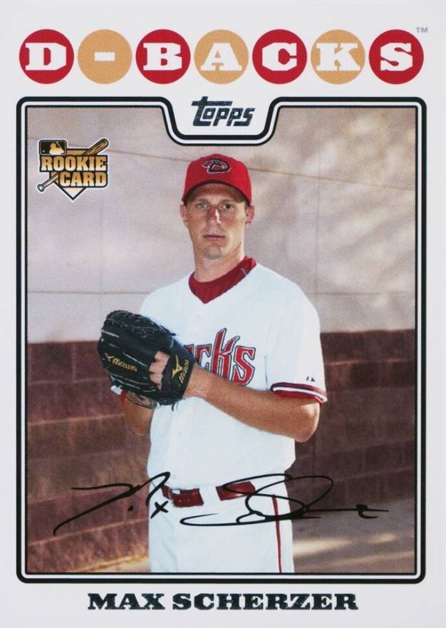 2008 Topps Factory Set Rookie Bonus Max Scherzer #11 Baseball Card