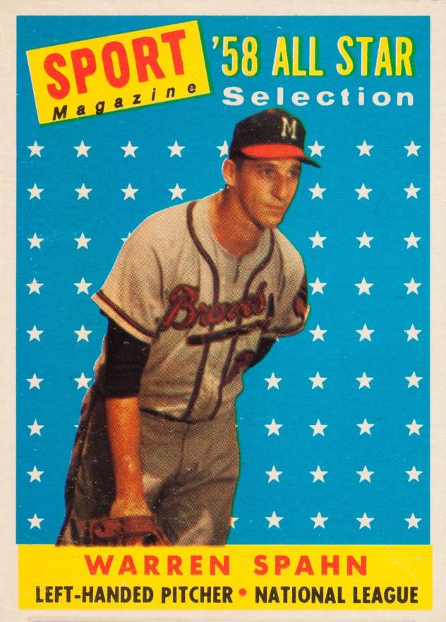 1958 Topps Warren Spahn #494 Baseball Card
