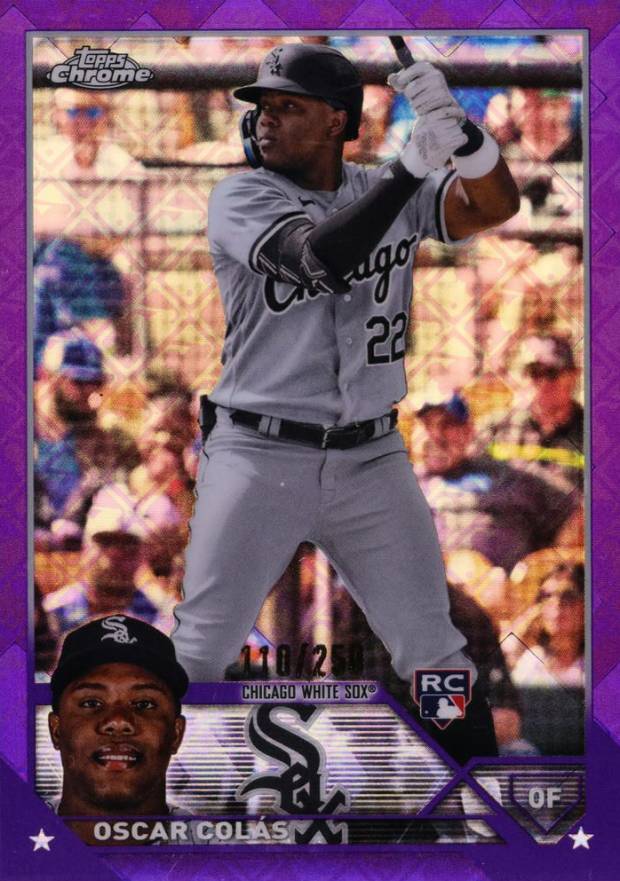 2023 Topps Chrome Logofractor Edition Oscar Colas #145 Baseball Card