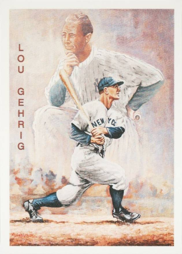 1994 Ted Williams Co. Locklear Collection Lou Gehrig #LC13 Baseball Card