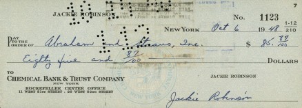 1999 Hall of Fame Autographs Jackie Robinson # Baseball Card