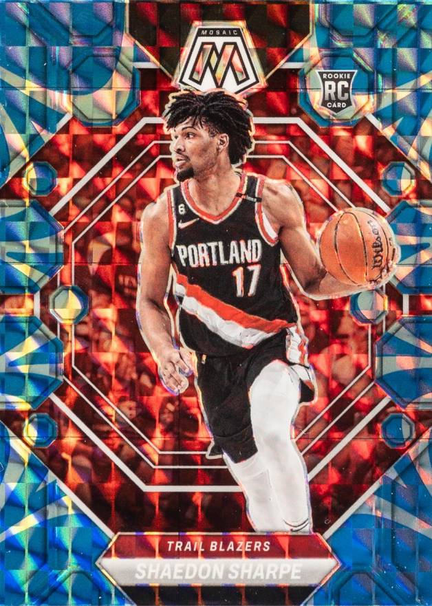 2022 Panini Mosaic Shaedon Sharpe #213 Basketball Card