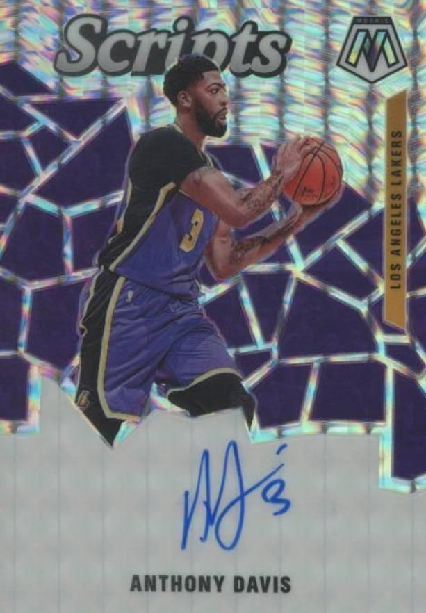 2019 Panini Mosaic Scripts Anthony Davis #SCADV Basketball Card