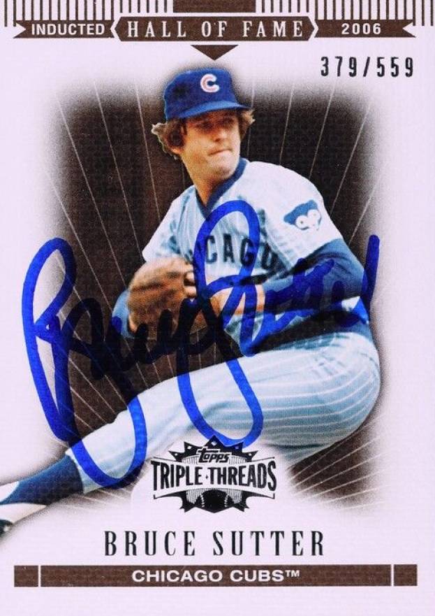 2007 Topps Triple Threads Bruce Sutter #102 Baseball Card