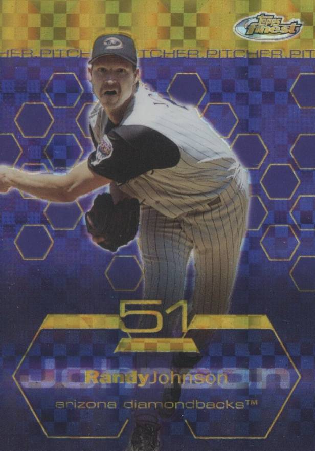 2003 Finest  Randy Johnson #81 Baseball Card