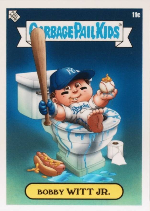2022 Topps Garbage Pail Kids GPK X MLB Series 2 Alex Pardee Bobby Witt Jr. #11c Baseball Card
