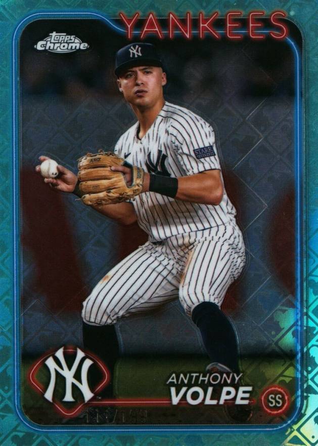 2024 Topps Chrome Logofractor Edition Anthony Volpe #236 Baseball Card
