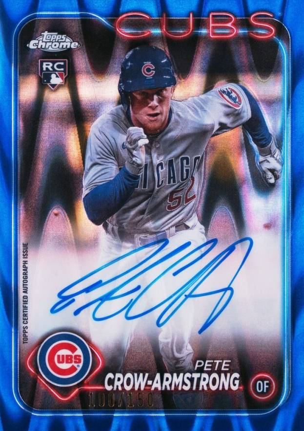 2024 Topps Chrome Rookie Autographs Pete Crow-Armstrong #RAPC Baseball Card