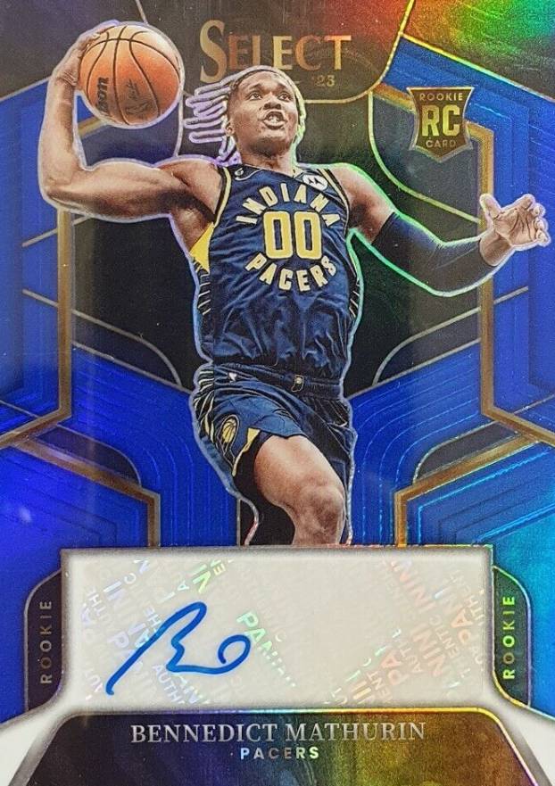 2022 Panini Select Rookie Signatures Bennedict Mathurin #RSBNM Basketball Card