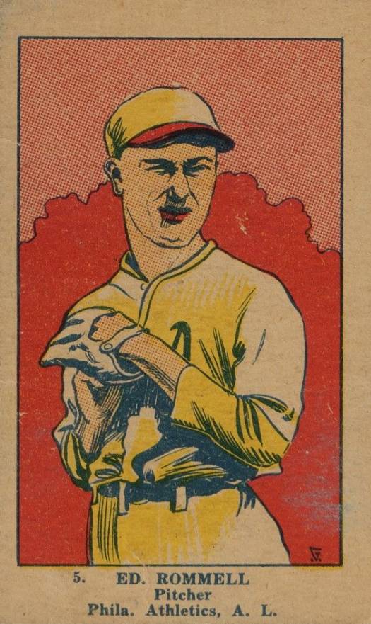 1923 Strip Card Ed Rommel #5 Baseball Card