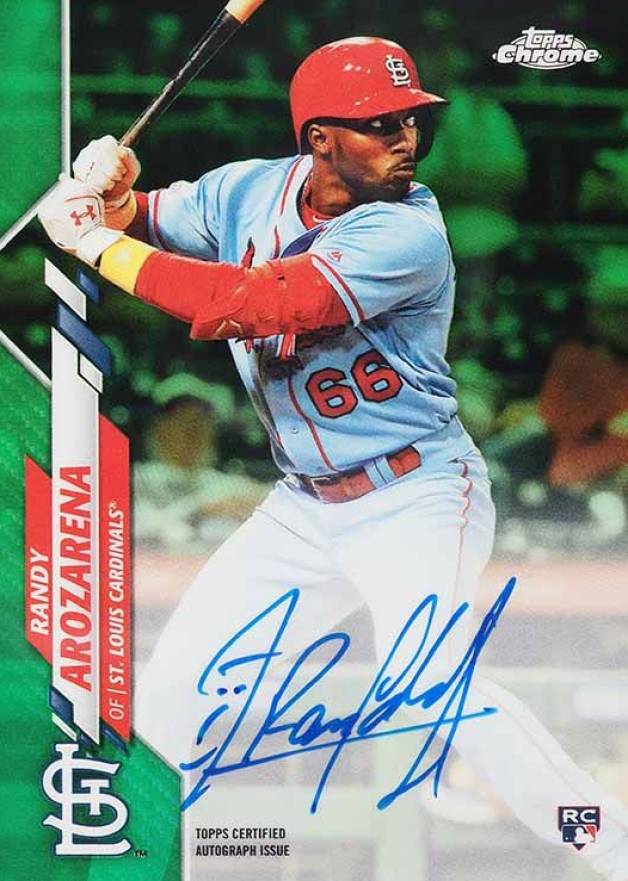 2020 Topps Chrome Rookie Autographs Randy Arozarena #RARAR Baseball Card