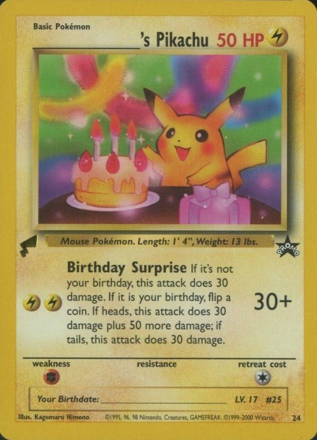 2000 Pokemon Pikachu World TCG Card Set - VCP Price Guide