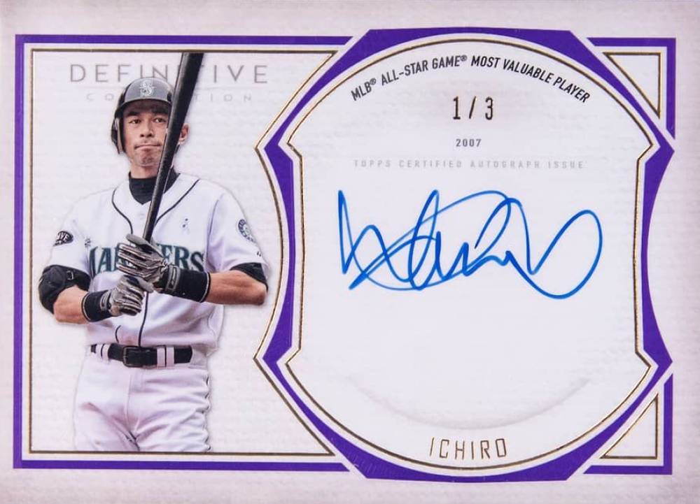 2019 Topps Definitive Collection Legendary Autograph Collection Ichiro Suzuki #ICH Baseball Card
