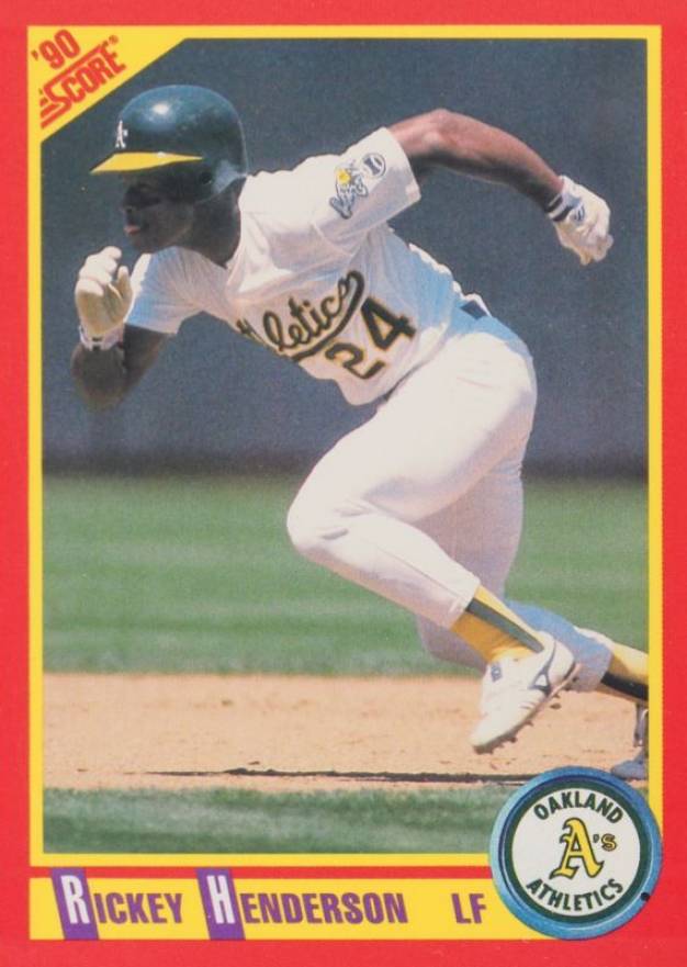1990 Score Rickey Henderson #360 Baseball Card