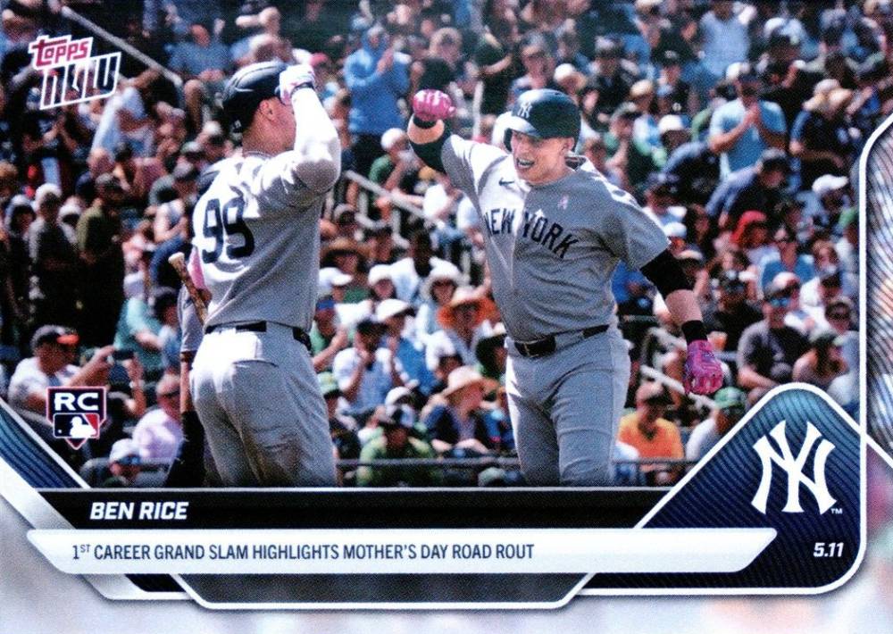 2025 Topps Now Ben Rice #168 Baseball Card