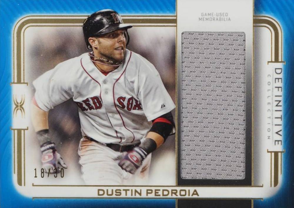 2023 Topps Definitive Collection Definitive Jumbo Relic Collection Dustin Pedroia #DJRDP Baseball Card