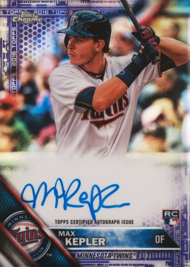 2016 Topps Chrome Rookie Autographs Max Kepler #RA-MK Baseball Card