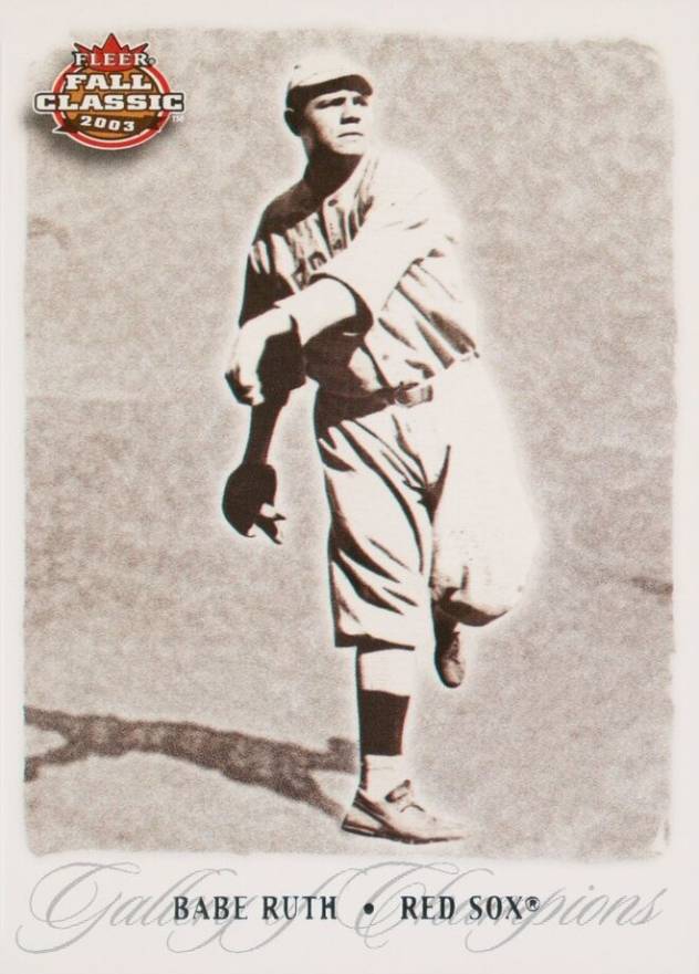 2003 Fleer Fall Classic Babe Ruth #73 Baseball Card