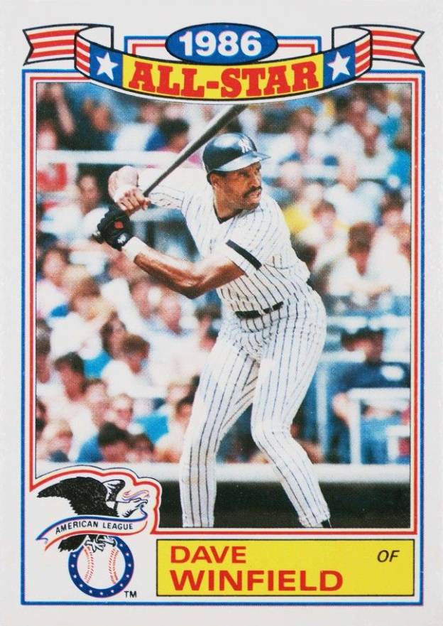 1987 Topps All-Star Glossy Set of 22 Dave Winfield #17 Baseball Card