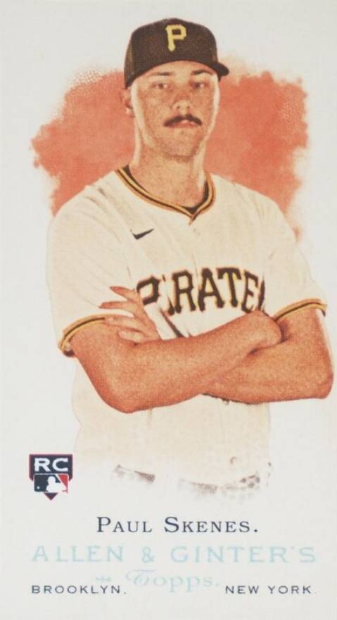 2024 Topps Allen & Ginter Rookie Design Variations Mini Paul Skenes #RD11 Baseball Card