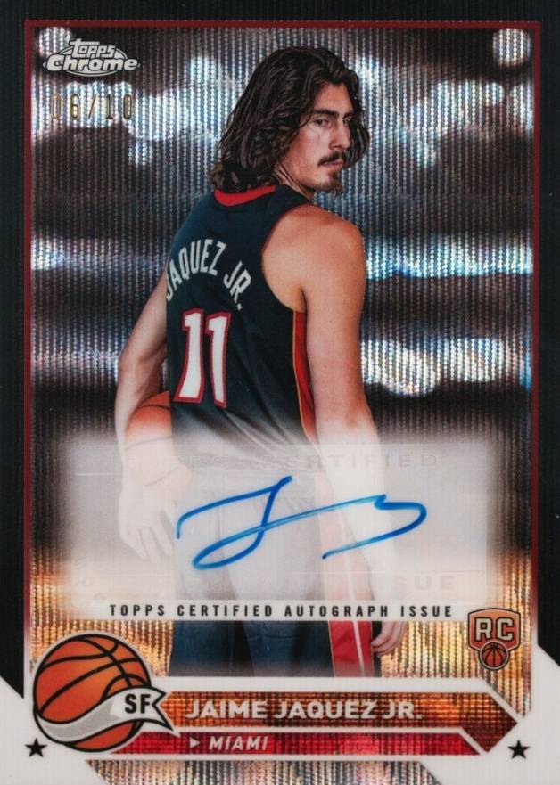 2023 Topps Chrome Topps Chrome Autographs Jaime Jaquez Jr. #CCJJA Basketball Card