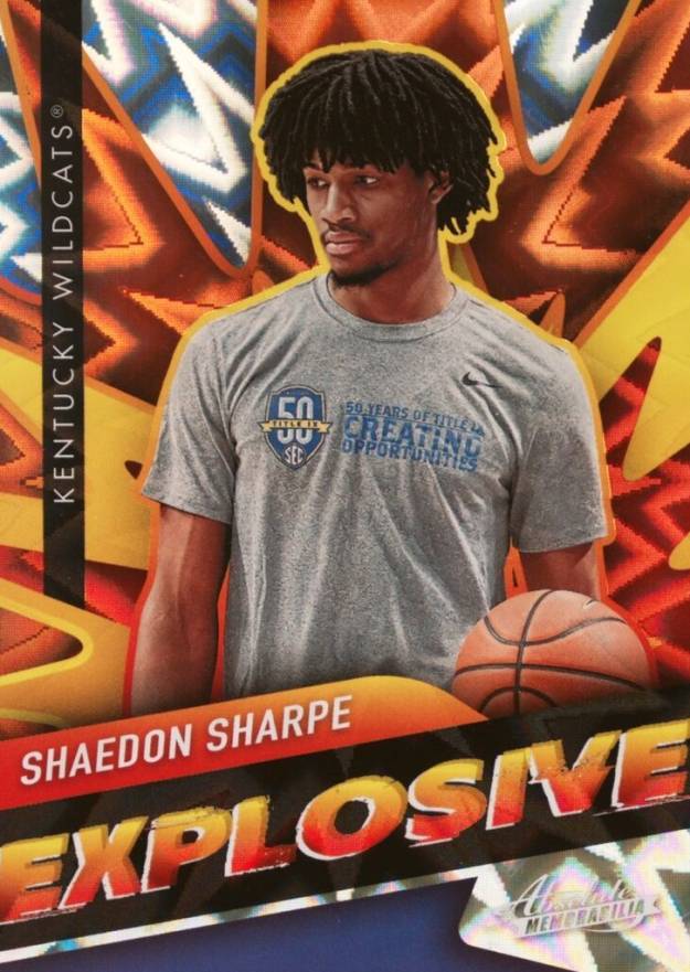 2022 Panini Chronicles Draft Picks Explosive Shaedon Sharpe #EXSSH Basketball Card