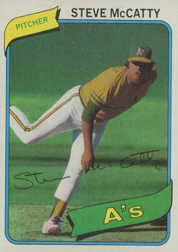 1980 Topps Steve McCatty #231 Baseball Card
