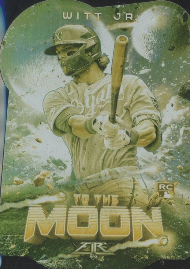 2022 Topps Fire to the Moon Bobby Witt Jr. #TTM17 Baseball Card