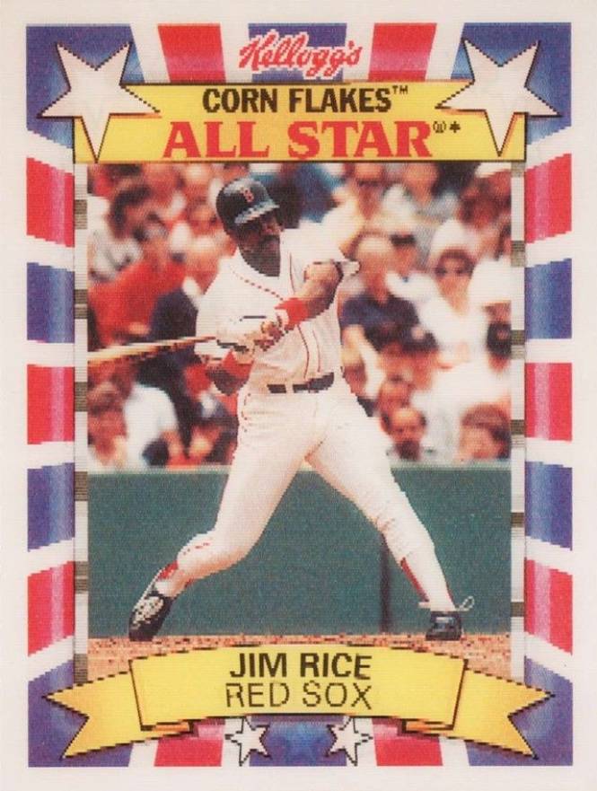 1992 Kellogg's Jim Rice #8 Baseball Card
