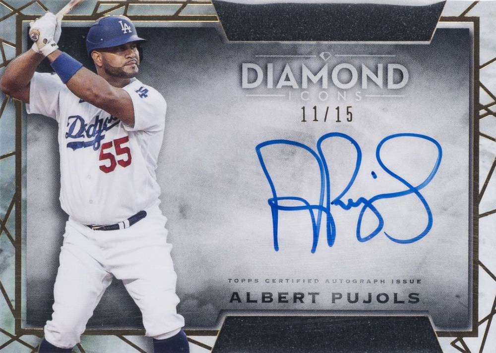 2022 Topps Diamond Icons Diamond Icons Autographs Albert Pujols #DIAAPU Baseball Card