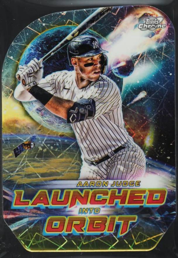 2023 Topps Cosmic Chrome Launched Into Orbit Aaron Judge #1 Baseball Card