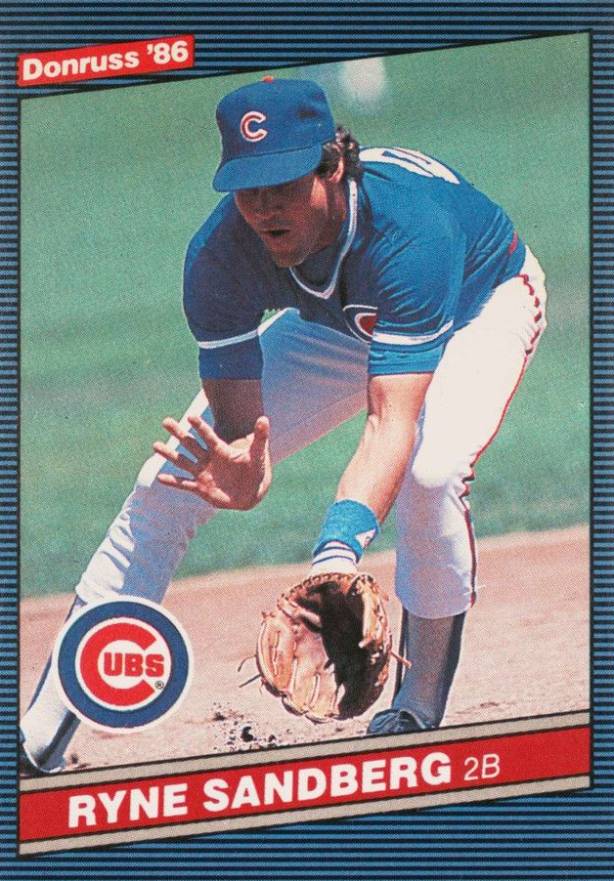 1986 Leaf Ryne Sandberg #62 Baseball Card