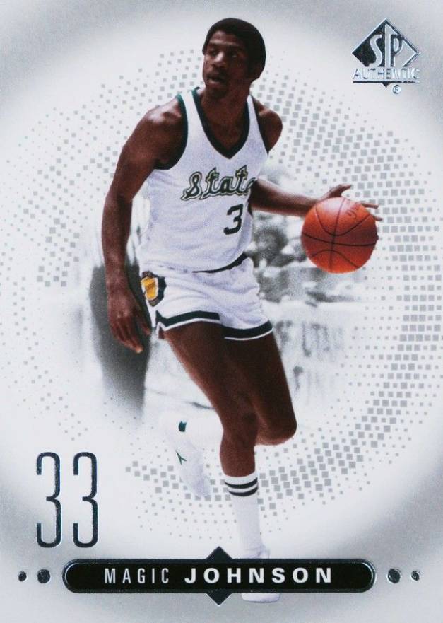 2014 SP Authentic Magic Johnson #35 Basketball Card