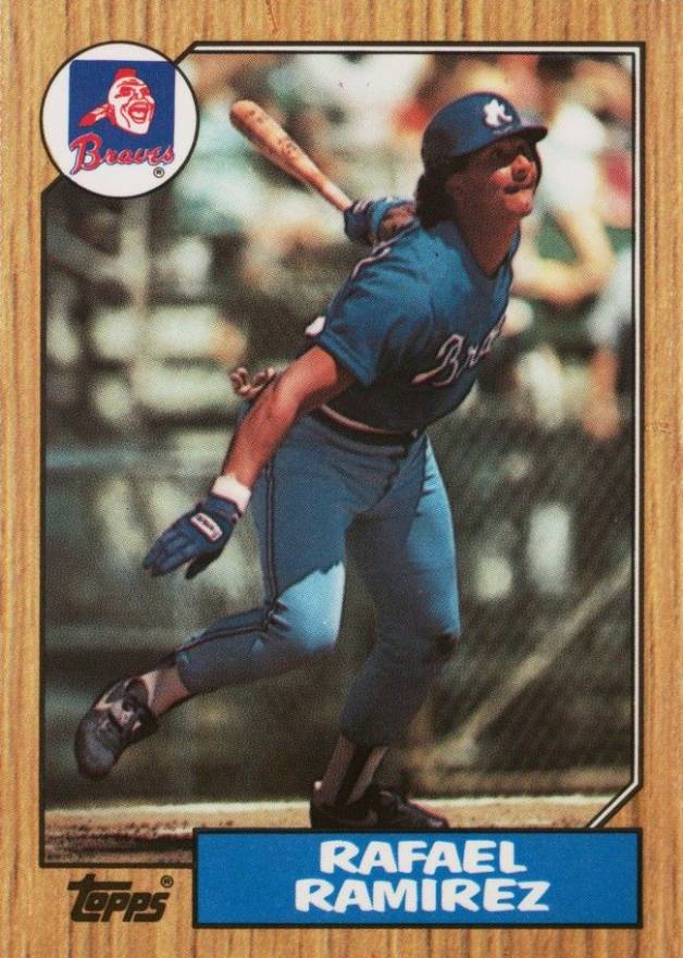 1987 Topps Tiffany Rafael Ramirez #76 Baseball Card