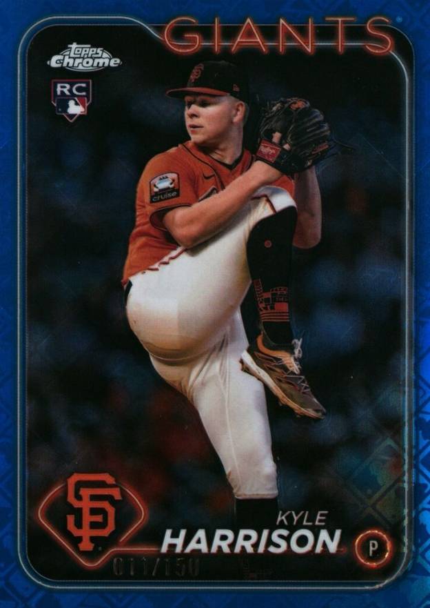 2024 Topps Chrome Logofractor Edition Kyle Harrison #191 Baseball Card