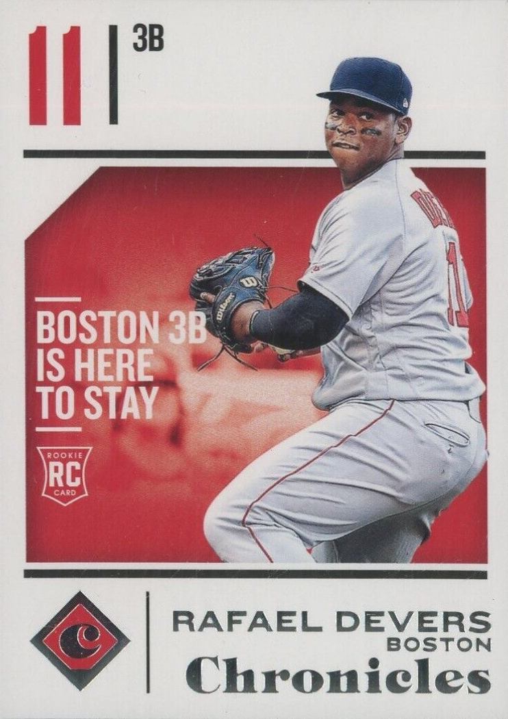 2018 Panini Chronicles Rafael Devers #13 Baseball Card