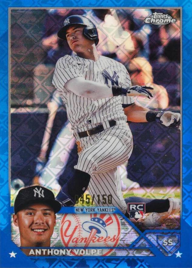 2023 Topps Chrome Logofractor Edition Anthony Volpe #4 Baseball Card