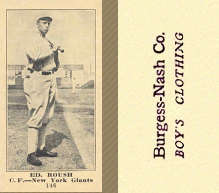 1916 Burgess-Nash Co. Edd Roush #146 Baseball Card