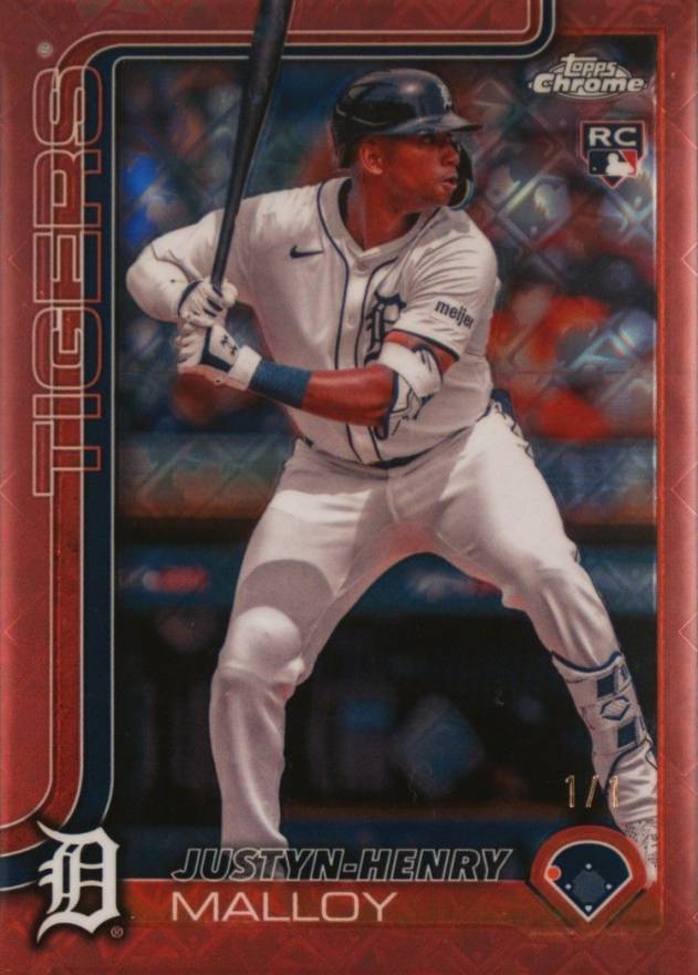 2025 Topps Chrome Logofractor Edition Justyn-Henry Malloy #224 Baseball Card