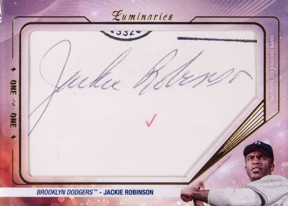 2024 Topps Luminaries Cut Signatures 1/1 Jackie Robinson #CSJR Baseball Card