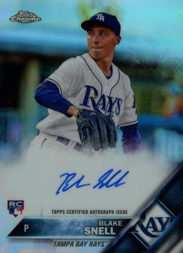 2016 Topps Chrome Rookie Autographs Blake Snell #RA-BS Baseball Card