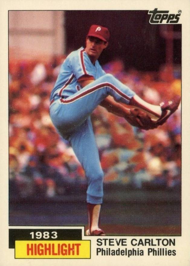 1984 Topps Tiffany Steve Carlton #1 Baseball Card