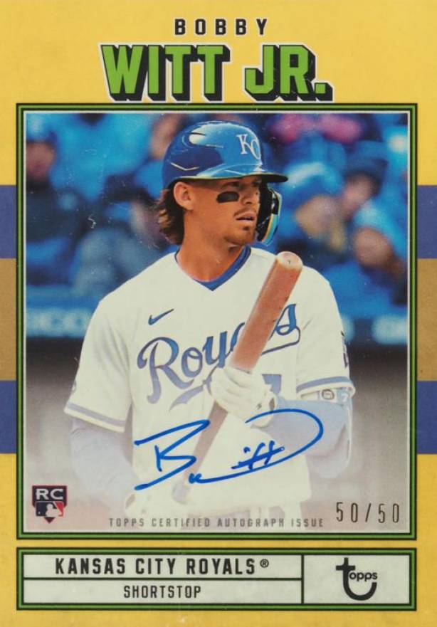 2022 Topps Brooklyn Collection Autograph Bobby Witt Jr. #BW Baseball Card