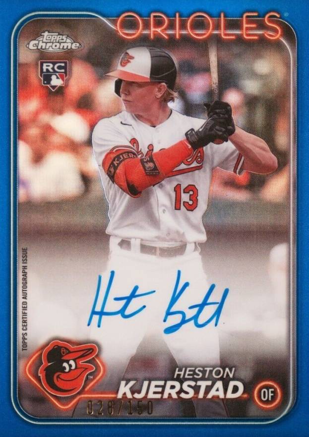 2024 Topps Chrome Rookie Autographs Heston Kjerstad #RAHK Baseball Card