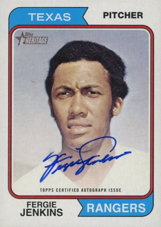 2023 Topps Heritage Real One Autographs Fergie Jenkins #74ROFJ Baseball Card
