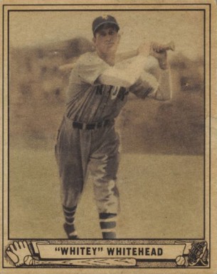1940 Play Ball Colorized Burgess Whitehead #92 Baseball Card